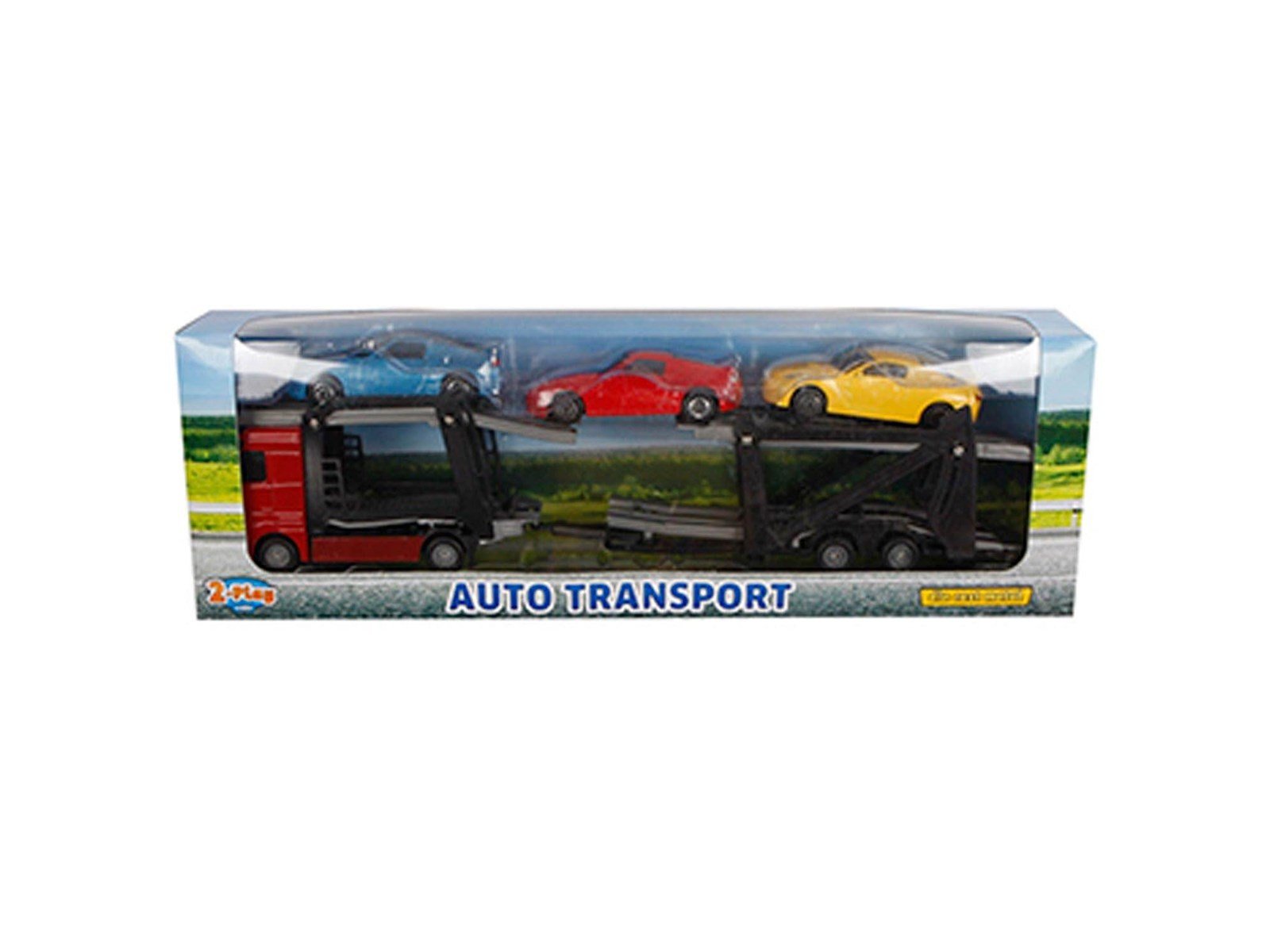 2-Play Traffic 2-Play Die-cast Truck Transporter with Cars 26cm 2-Play Traffic 2-Play Die-cast Truck Transporter with Cars 26cm